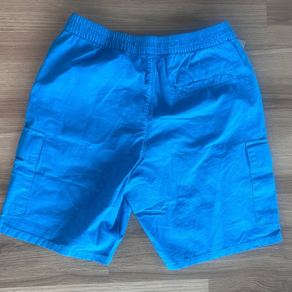 NEW NWT Everlane Men's S Blue Organic Cotton Linen Cargo Pockets Bermuda Shorts - Picture 6 of 8
